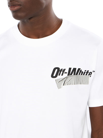 Off-White Cupid Tape Slim Tshirt Black