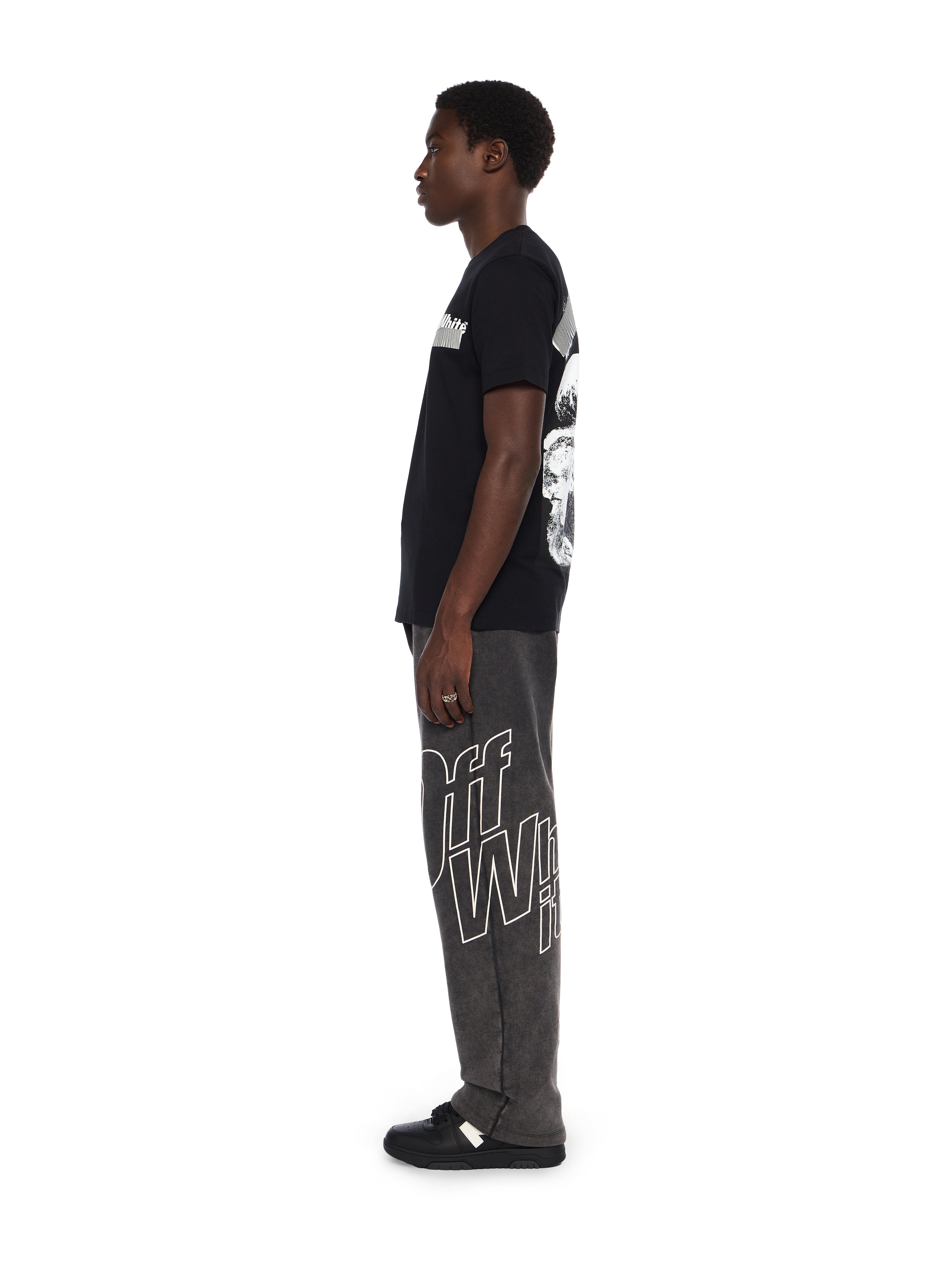 Off-White Cupid Tape Slim Tshirt Black