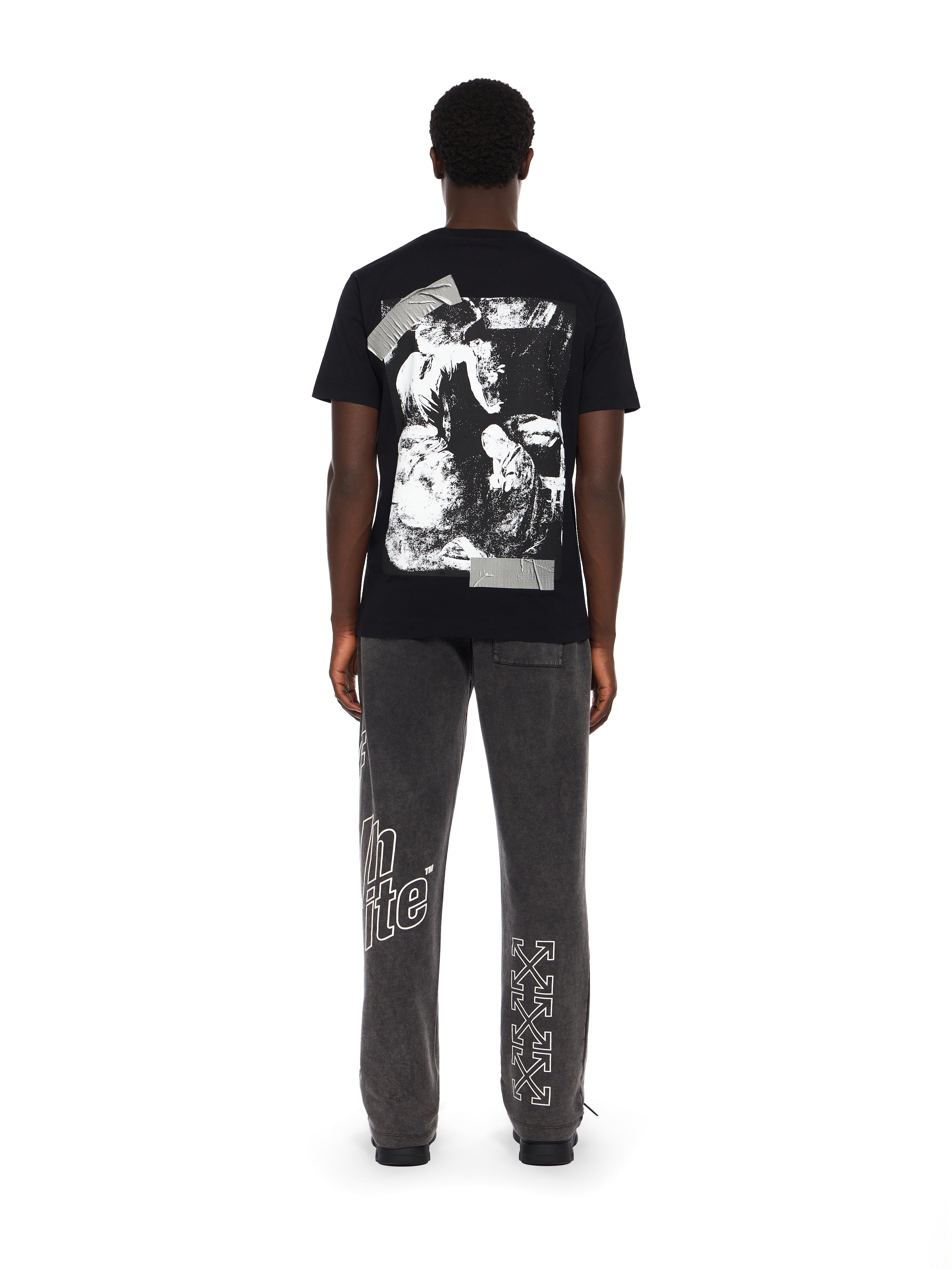 Off-White Cupid Tape Slim Tshirt Black