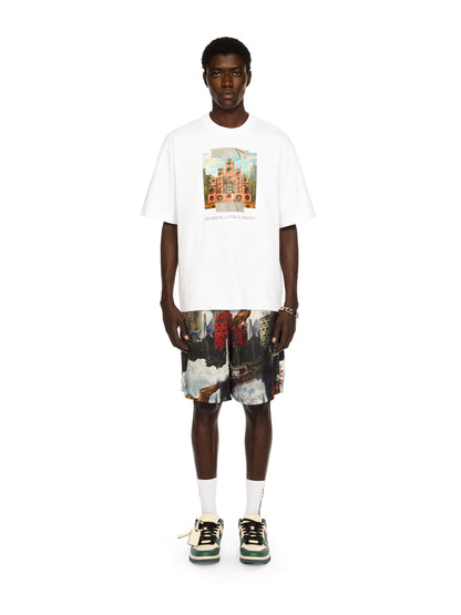 Off-White Train Off Skate Logo Tee Sapphire