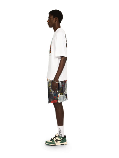 Off-White Train Off Skate Logo Tee Sapphire