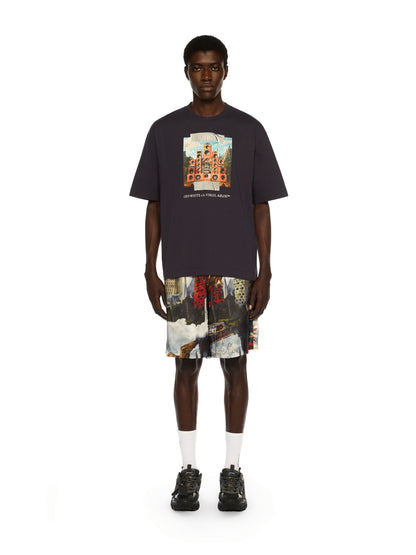 Off-White Train Off Skate Logo Tee Sapphire