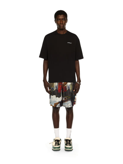 Off-White Landscape Arrow Skate Logo Tee Black