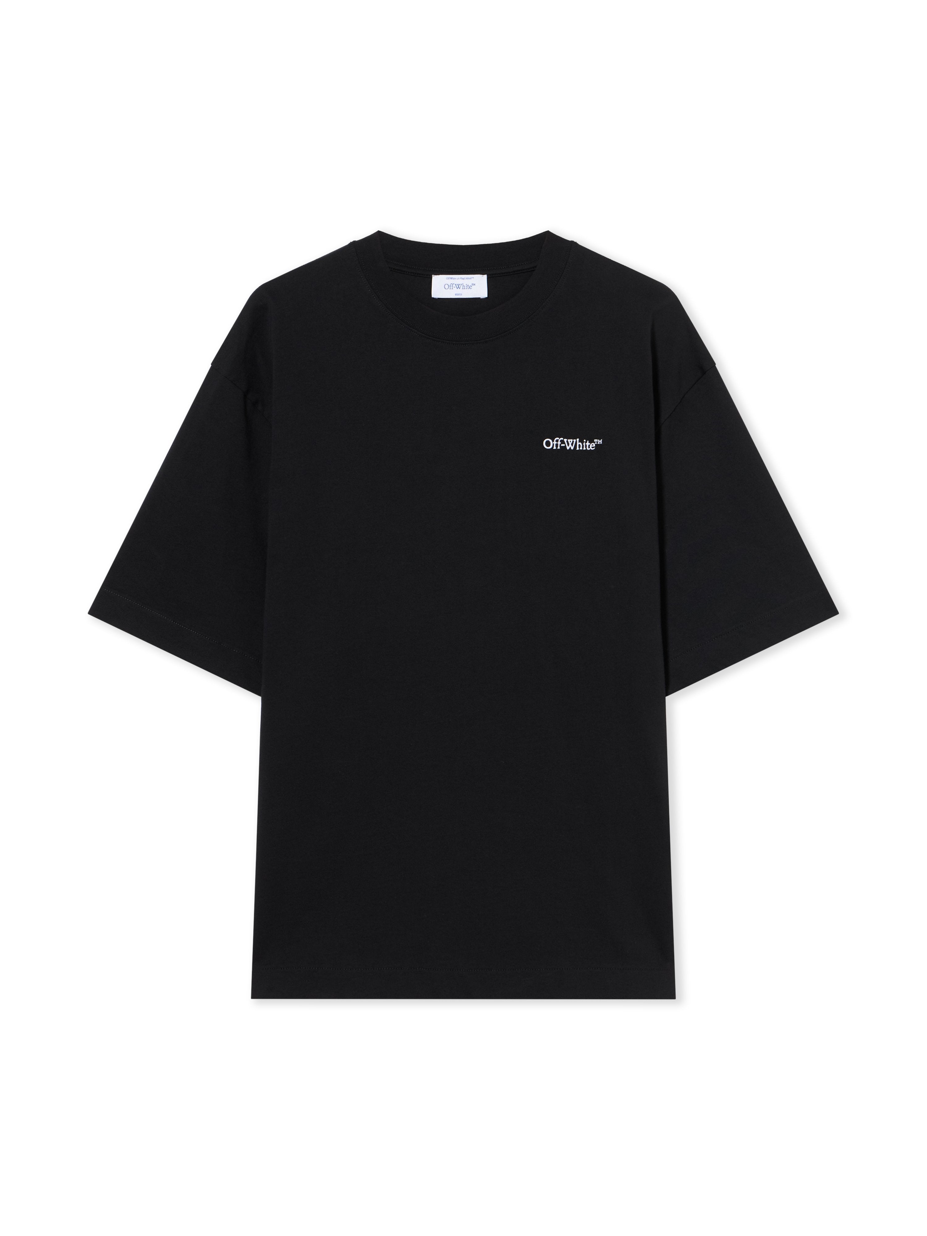 Off-White Landscape Arrow Skate Logo Tee Black