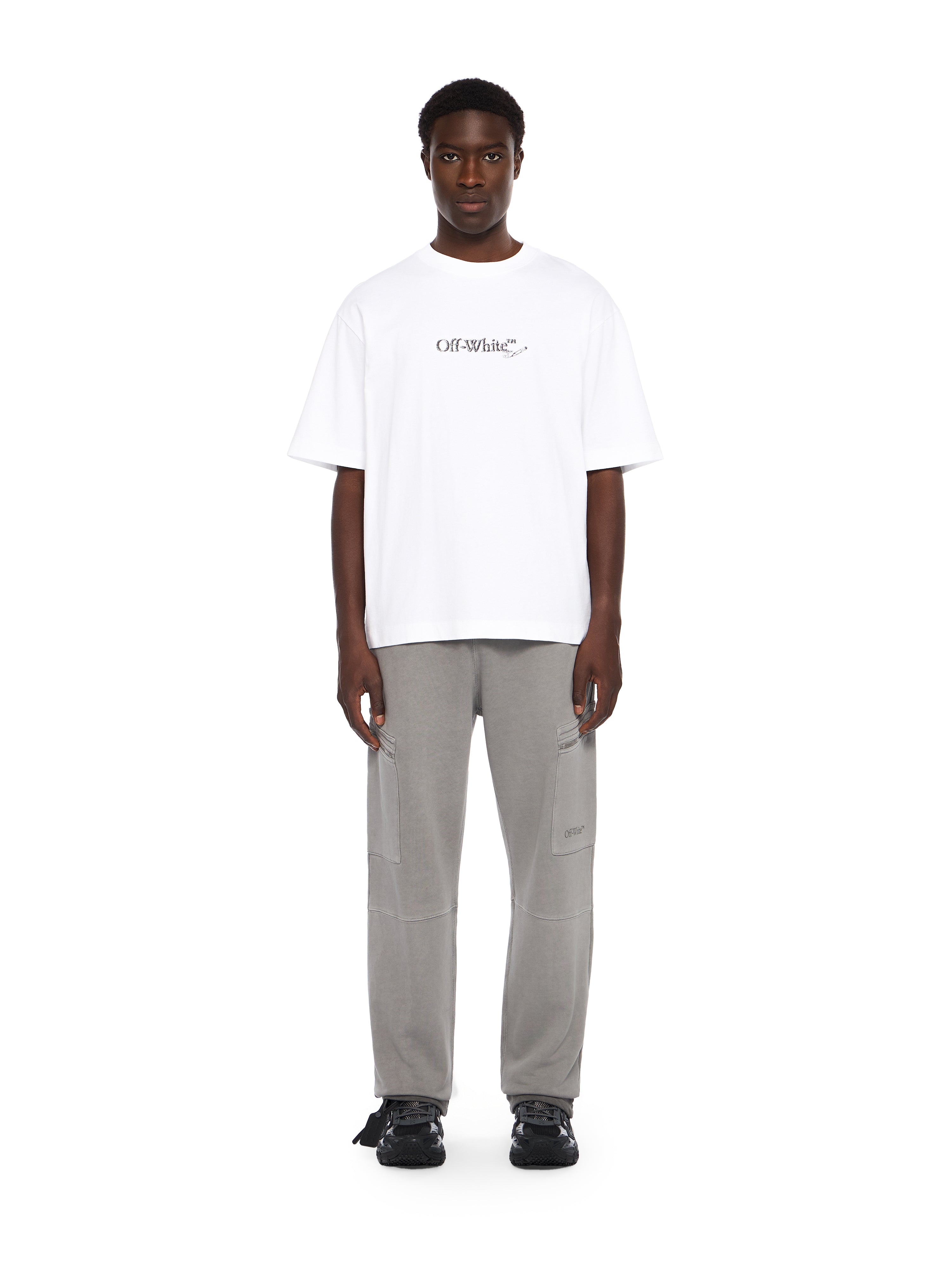Off-White Scribble Arrow Skate Logo Tshirt Black