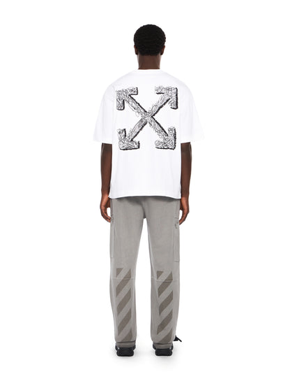 Off-White Scribble Arrow Skate Logo Tshirt Black