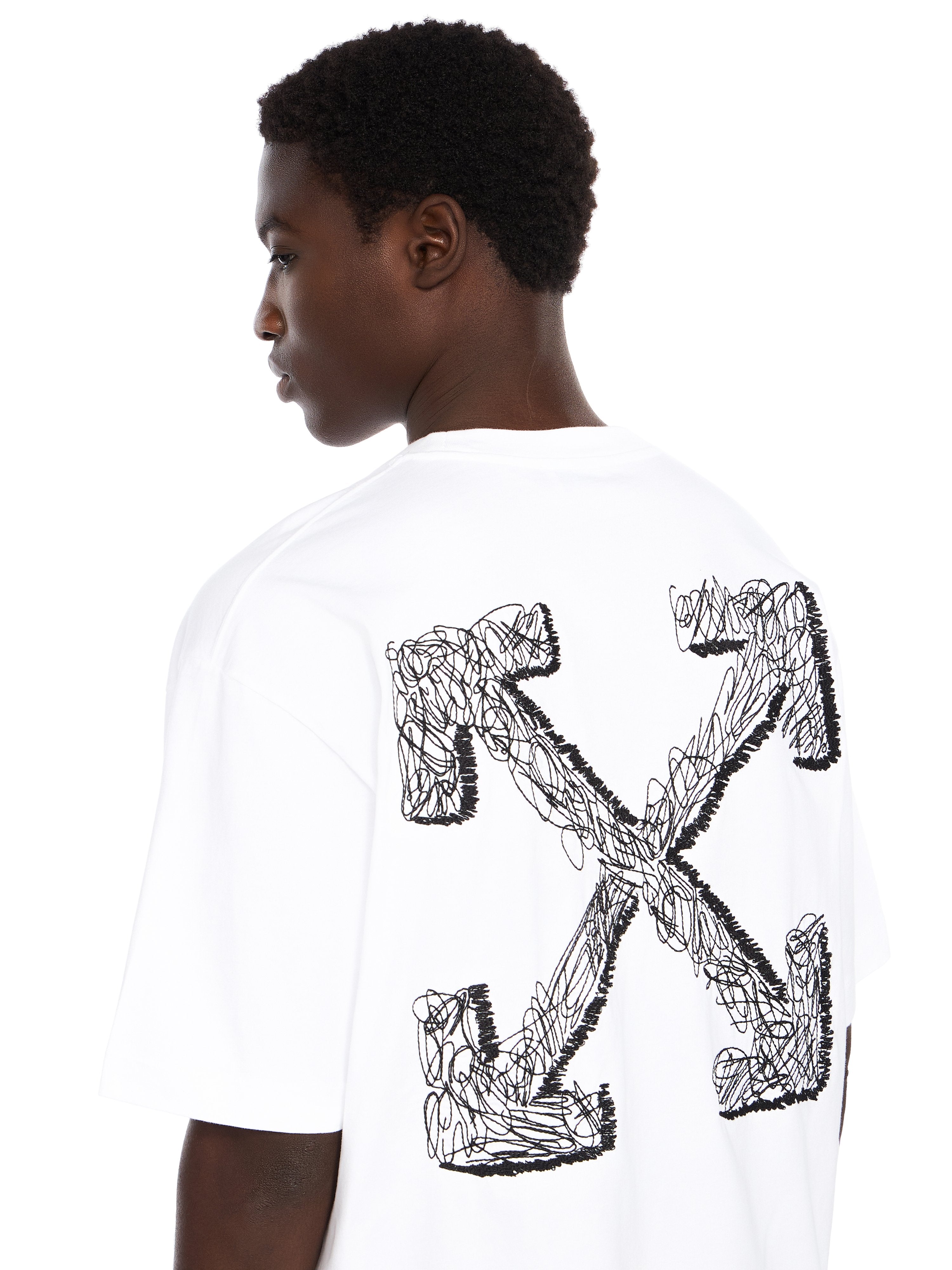 Off-White Scribble Arrow Skate Logo Tshirt Black