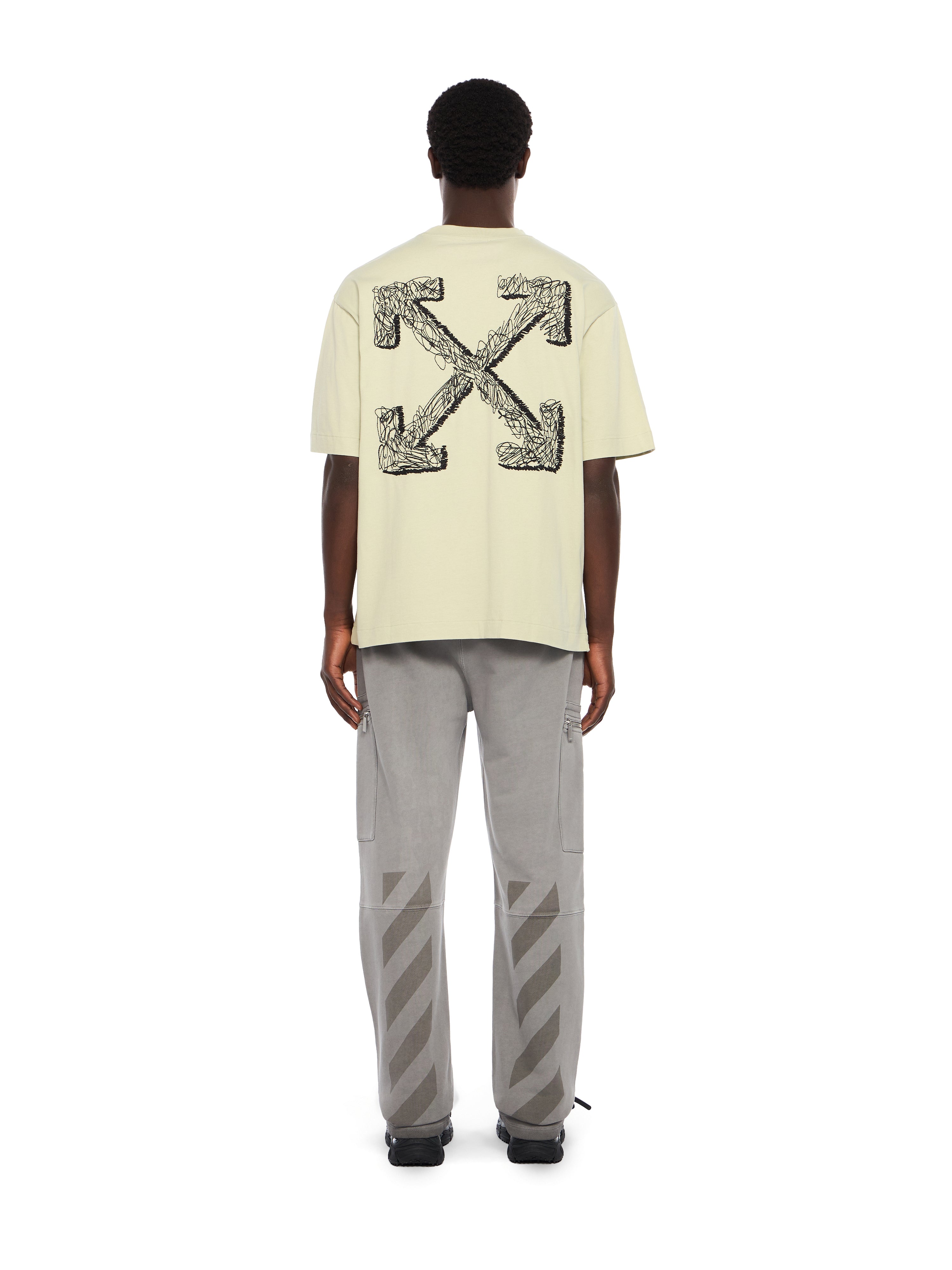 Off-White Scribble Arrow Skate Logo Tshirt Black