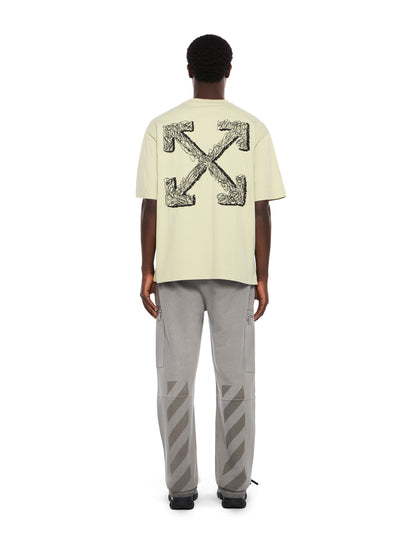 Off-White Scribble Arrow Skate Logo Tshirt Black