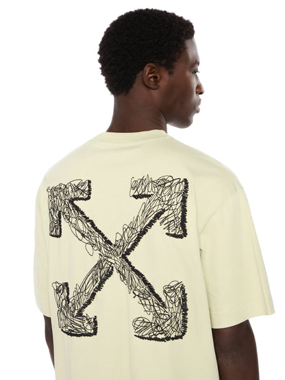 Off-White Scribble Arrow Skate Logo Tshirt Black