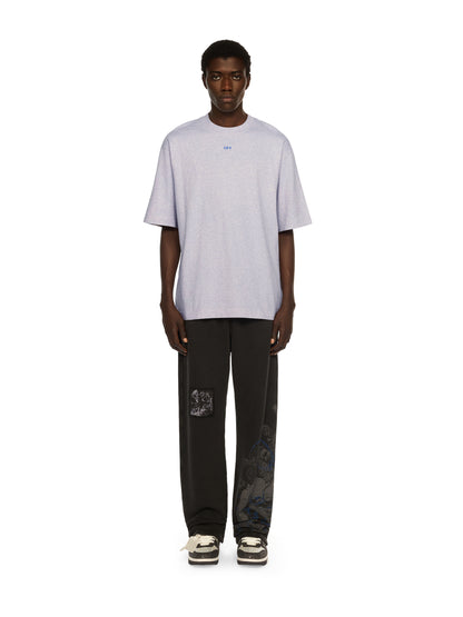 Off-White Stencil Arrow Skate Logo Tshirt Grey