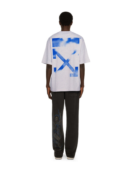 Off-White Stencil Arrow Skate Logo Tshirt Grey