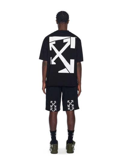 Off-White Run Arrow Skate Logo Tshirt Black