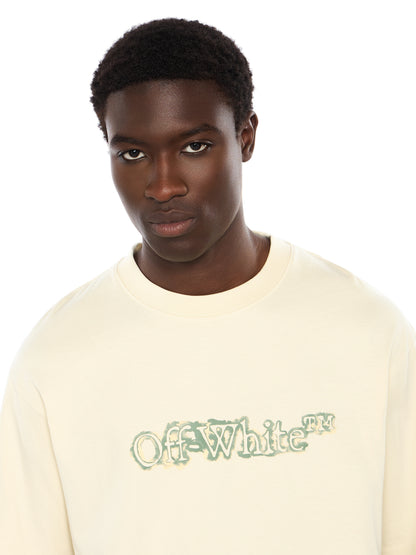 Off-White Cloudy Arrow Skate Logo Tshirt Dew