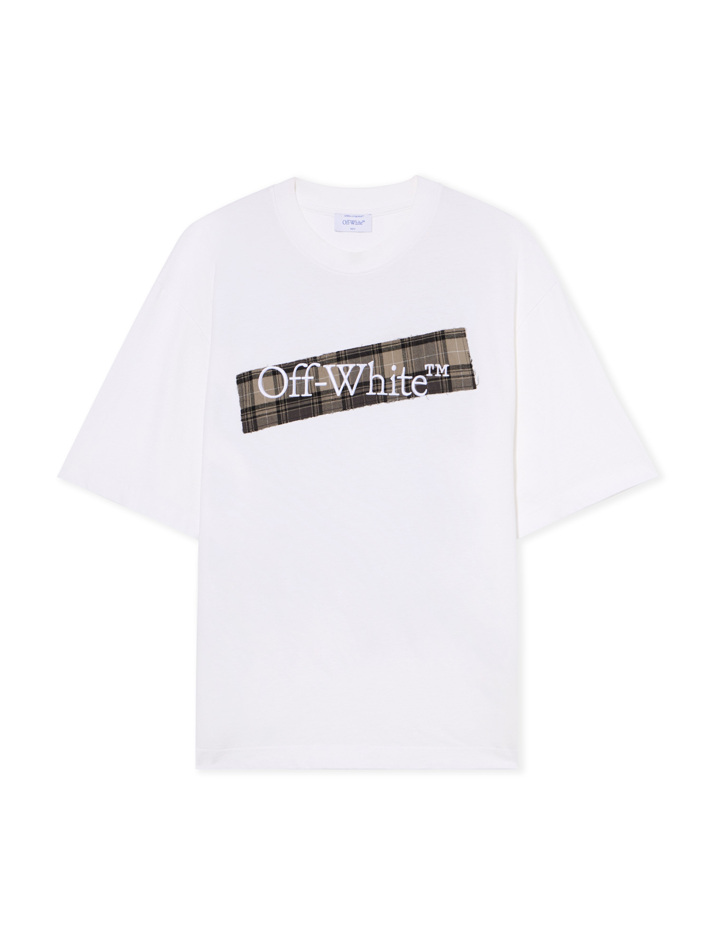 Off-White Flannel Diagonal Skate Logo Tee Black
