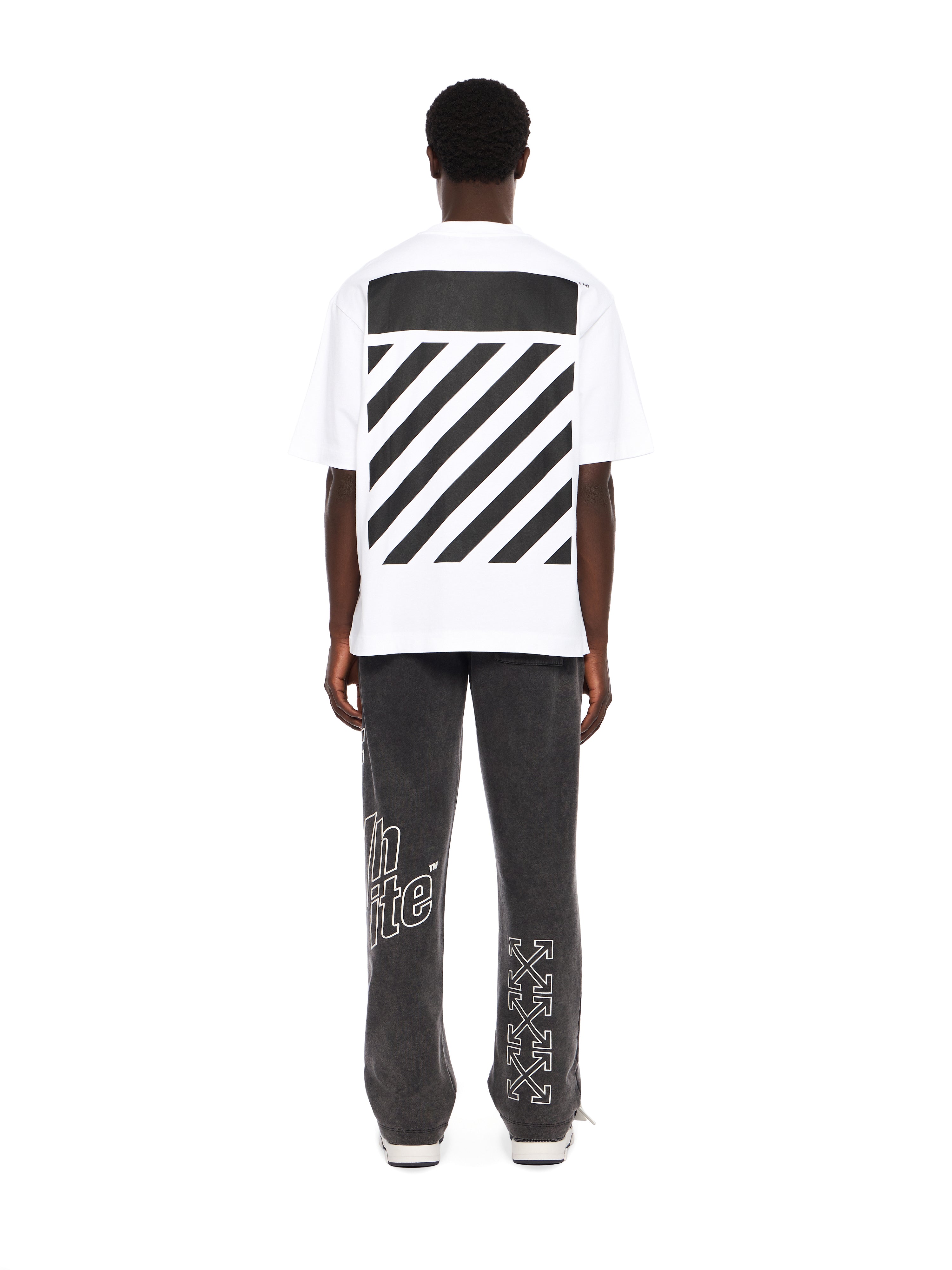 Off-White Flannel Diagonal Skate Logo Tee Black