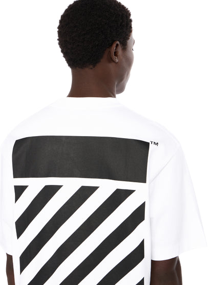 Off-White Flannel Diagonal Skate Logo Tee Black