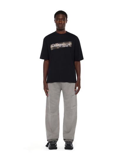 Off-White Flannel Diagonal Skate Logo Tee Black