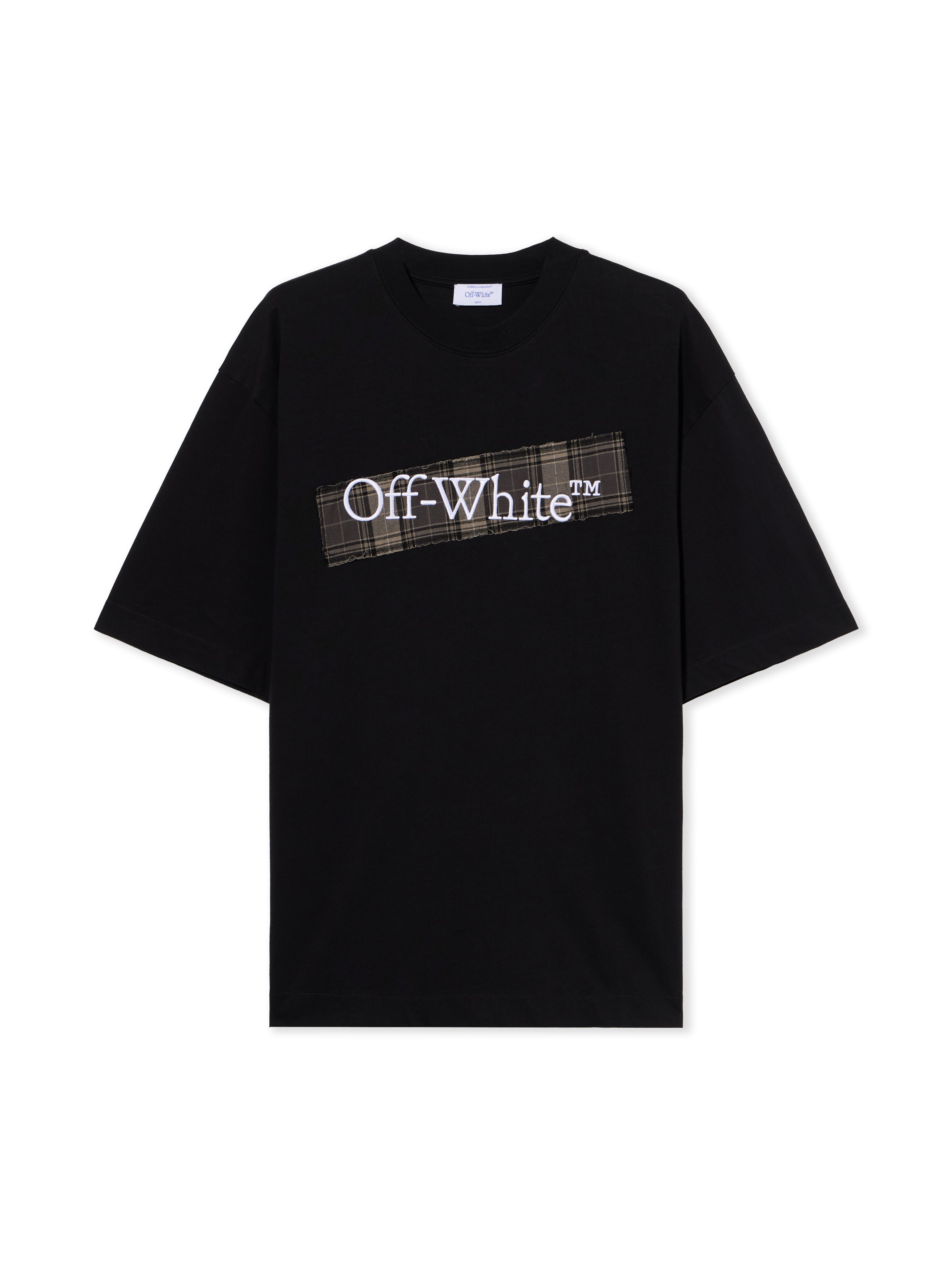 Off-White Flannel Diagonal Skate Logo Tee Black