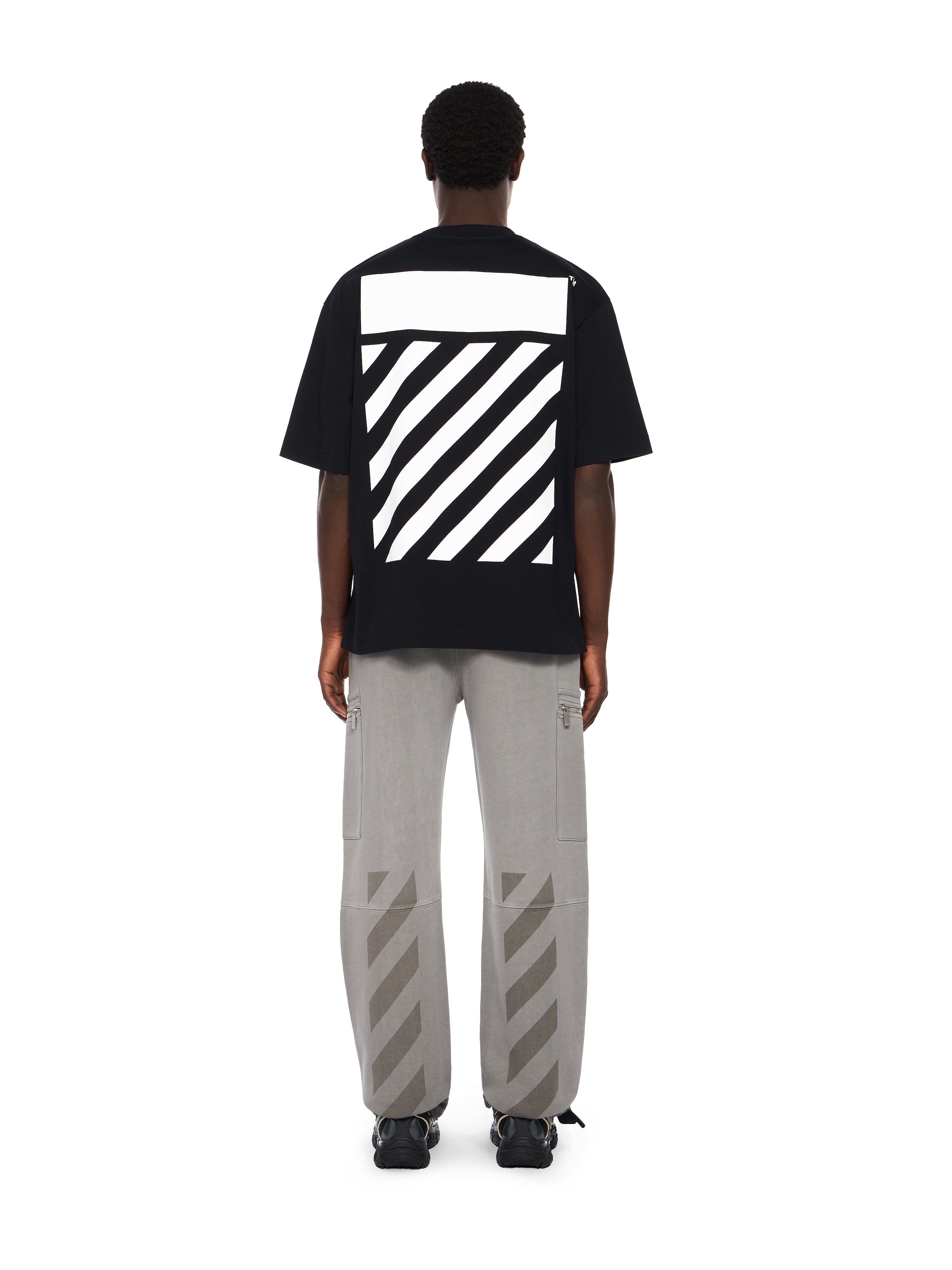 Off-White Flannel Diagonal Skate Logo Tee Black