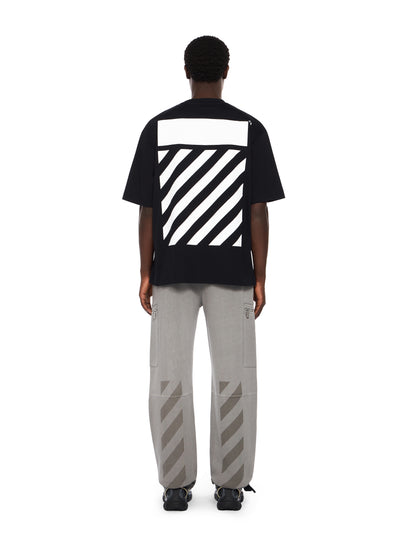 Off-White Flannel Diagonal Skate Logo Tee Black
