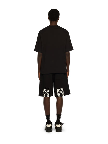 Off-White Cupid Paper Skate Logo Tee Black