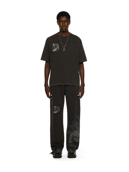 Off-White Faded Painting Skate Logo Tshirt Vintage