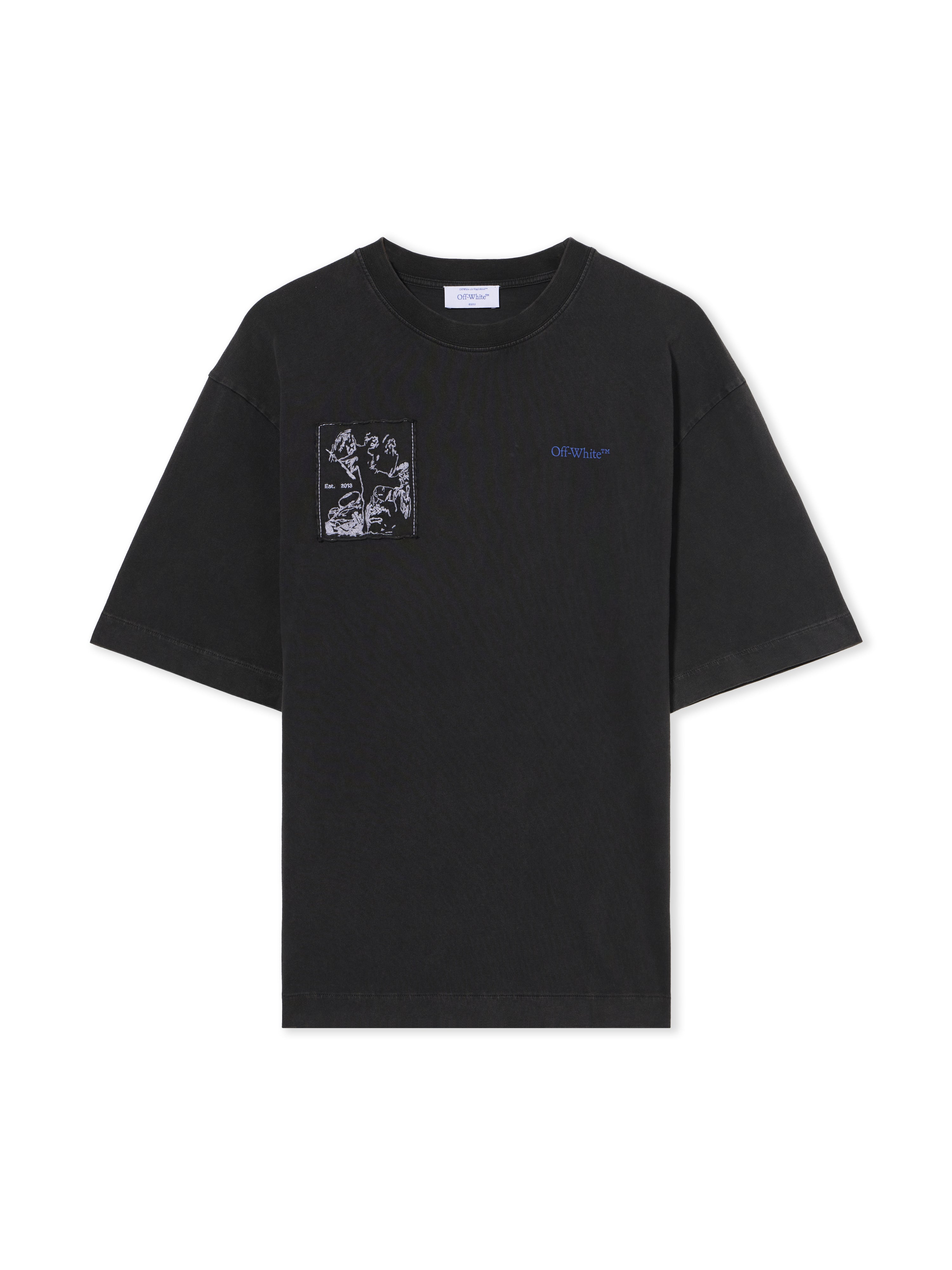 Off-White Faded Painting Skate Logo Tshirt Vintage