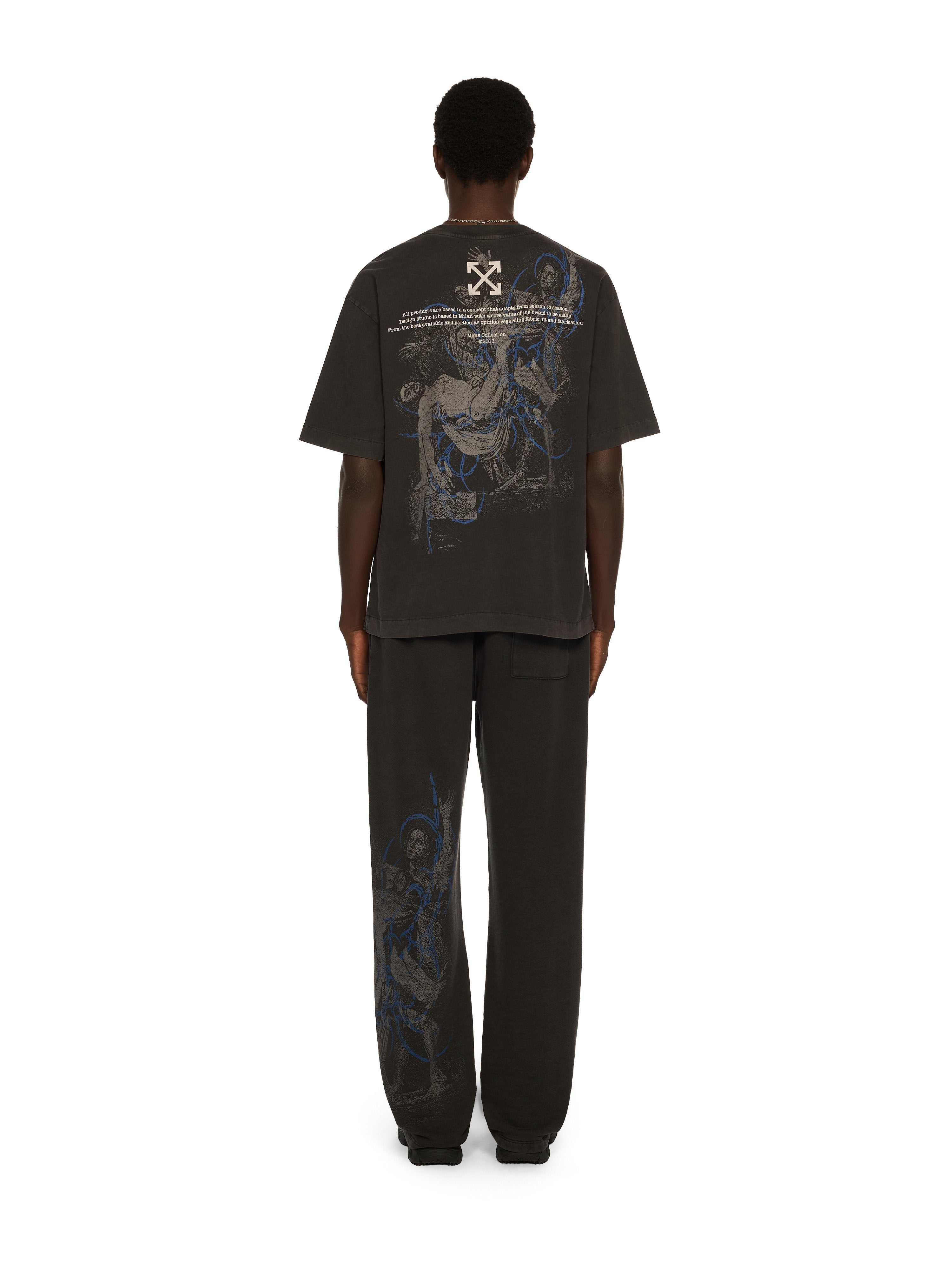 Off-White Faded Painting Skate Logo Tshirt Vintage