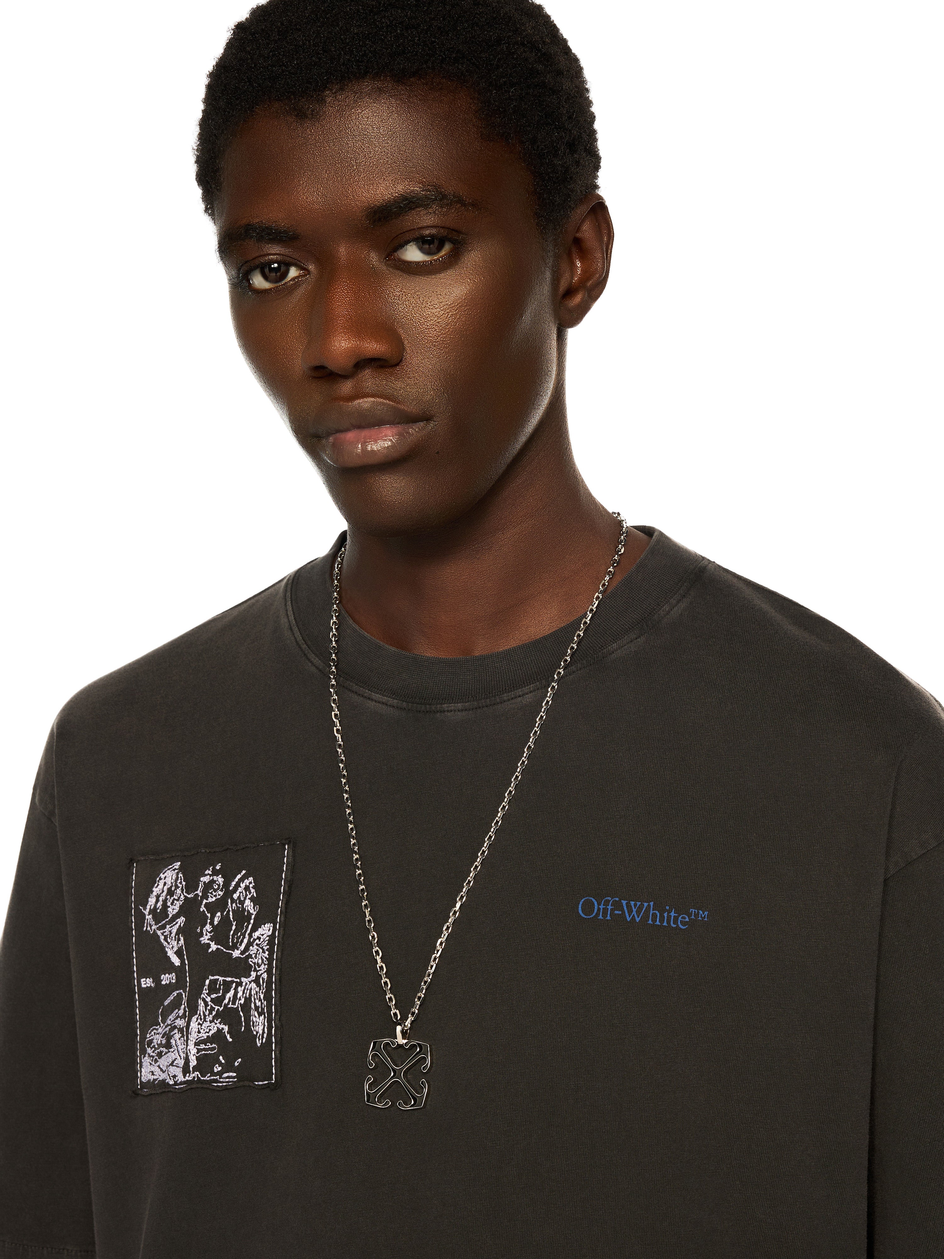 Off-White Faded Painting Skate Logo Tshirt Vintage