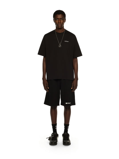 Off-White Half Arrow Skate Logo Tshirt Black