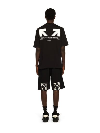 Off-White Half Arrow Skate Logo Tshirt Black