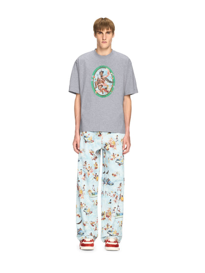 Off-White Fresco Oval Skate Ss Tee Grey