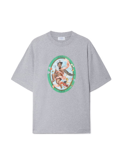 Off-White Fresco Oval Skate Ss Tee Grey