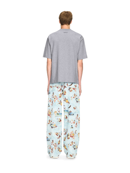 Off-White Fresco Oval Skate Ss Tee Grey