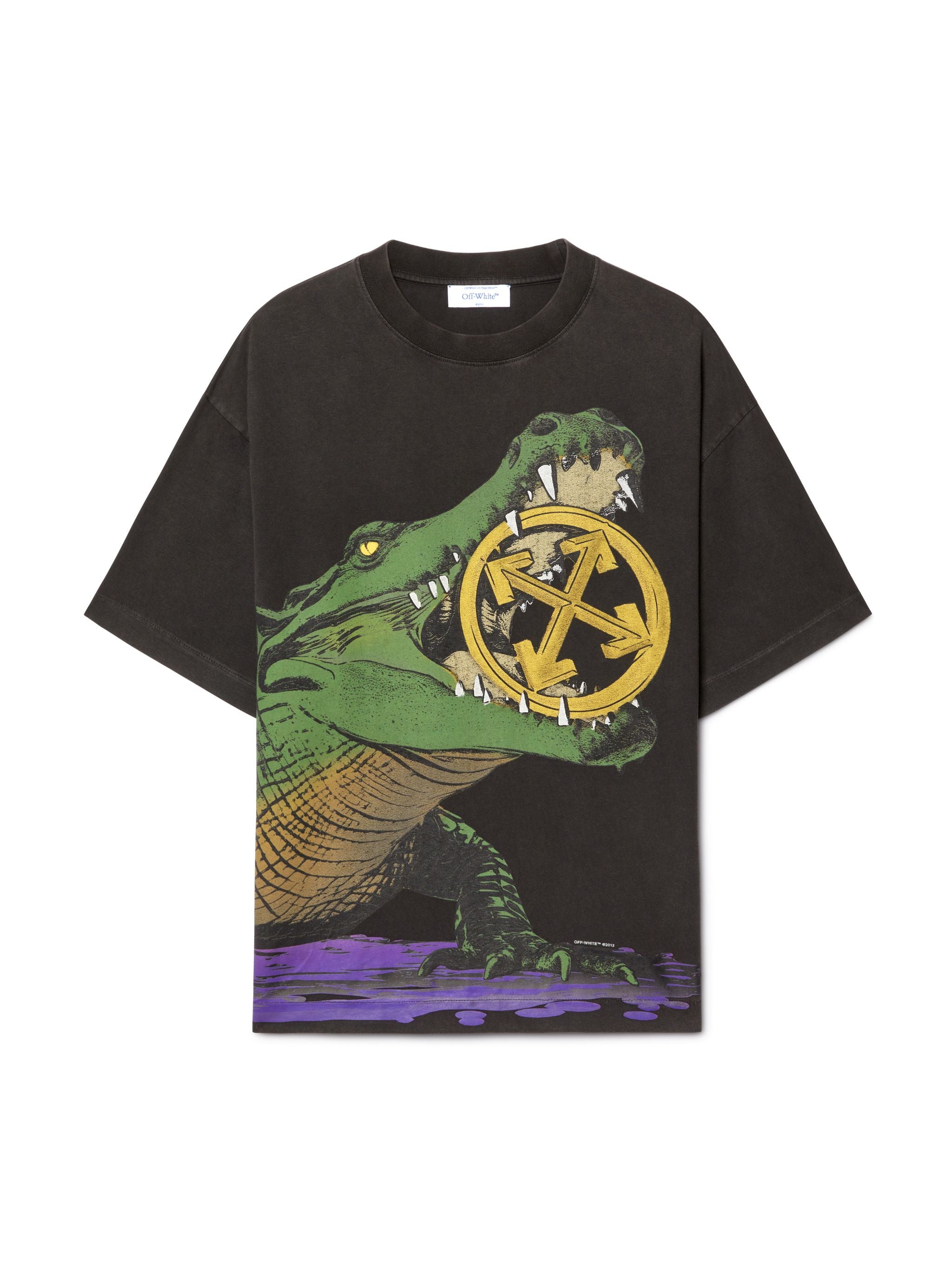Off-White Big Croco Skate Ss Tee Black