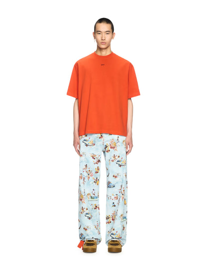 Off-White Vibe Arrow Skate Ss Tee Black Orange
