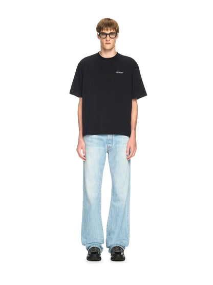 Off-White Barber Arrow Skate Ss Tee Black