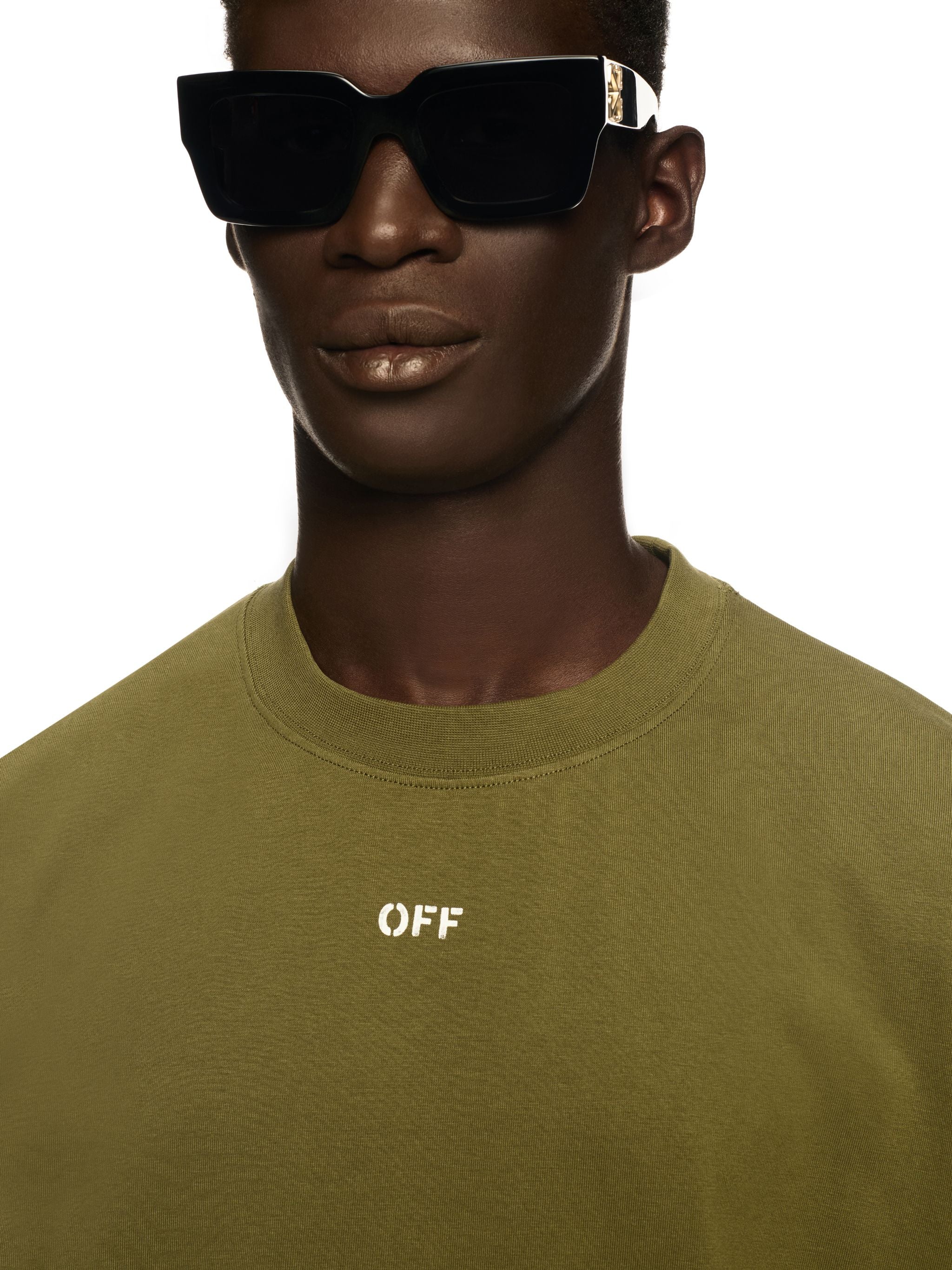 Off-White Off Stamp Skate Ss Tee Black Green