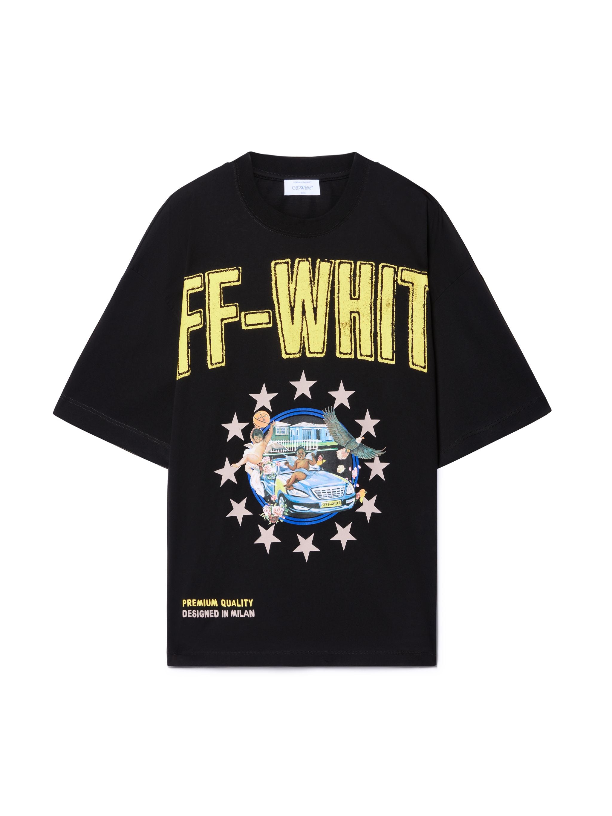 Off-White Fresco Star Over Ss Tee Black