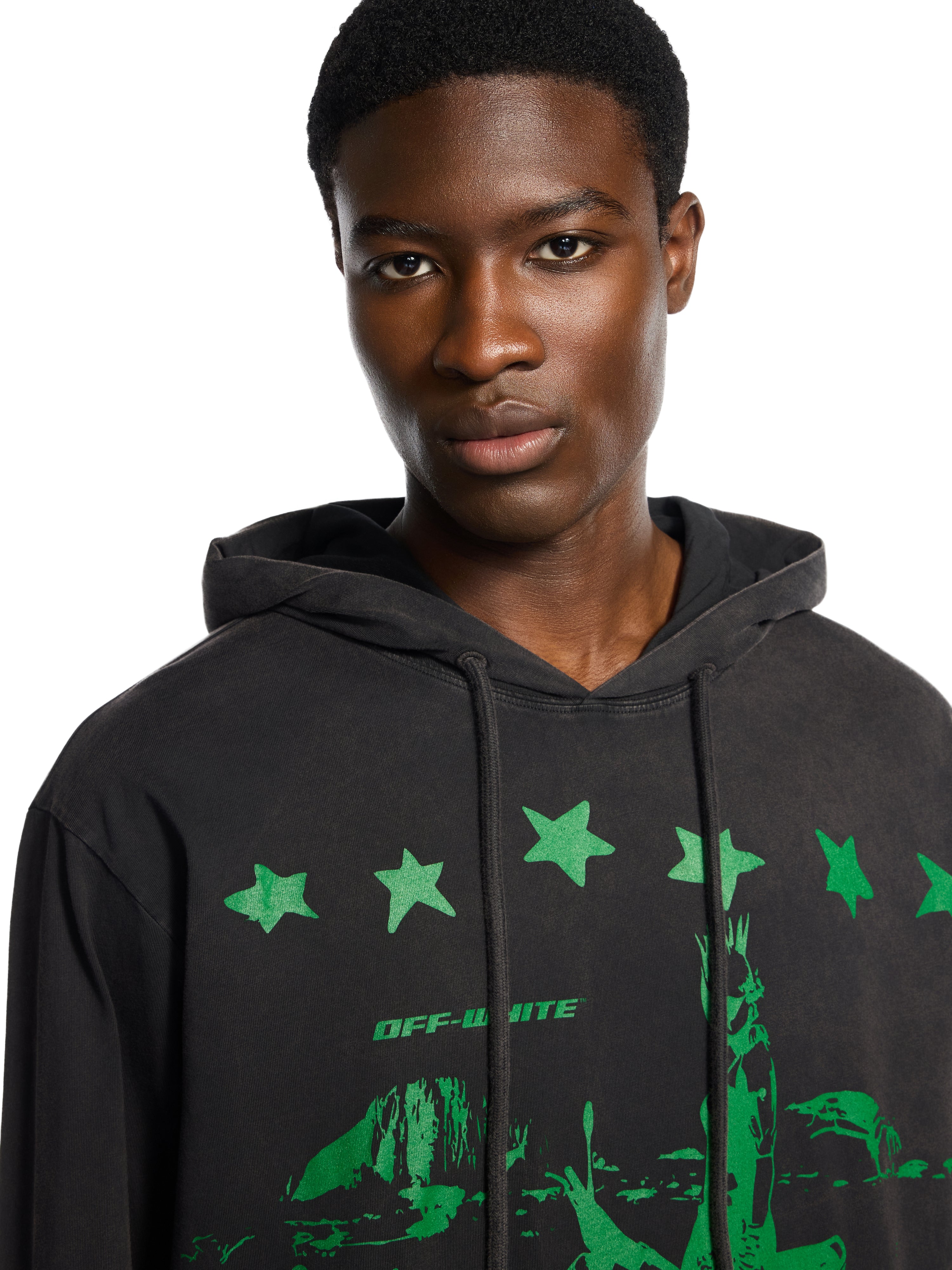 Off-White Desert 90S Hooded Longsleeve Tshirt Vintage