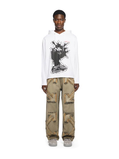 Off-White Desert Arrow 90S Hooded Longsleeve Tshirt