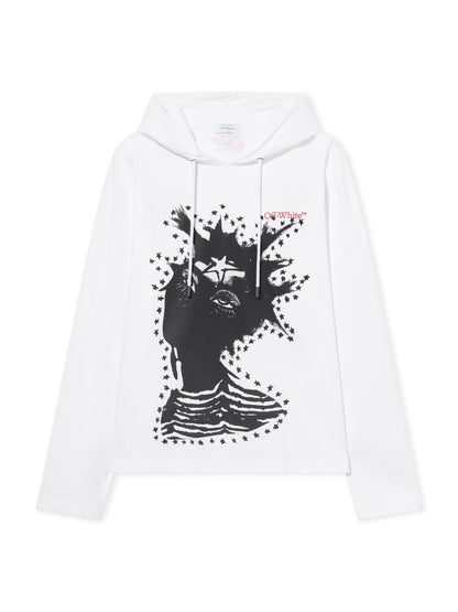 Off-White Desert Arrow 90S Hooded Longsleeve Tshirt