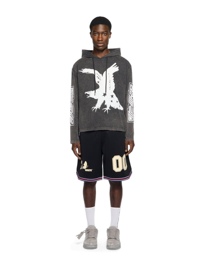 Off-White Eagle 90S Hooded Long Sleeve Tshirt Vintage