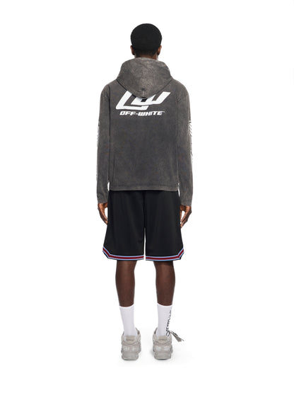 Off-White Eagle 90S Hooded Long Sleeve Tshirt Vintage