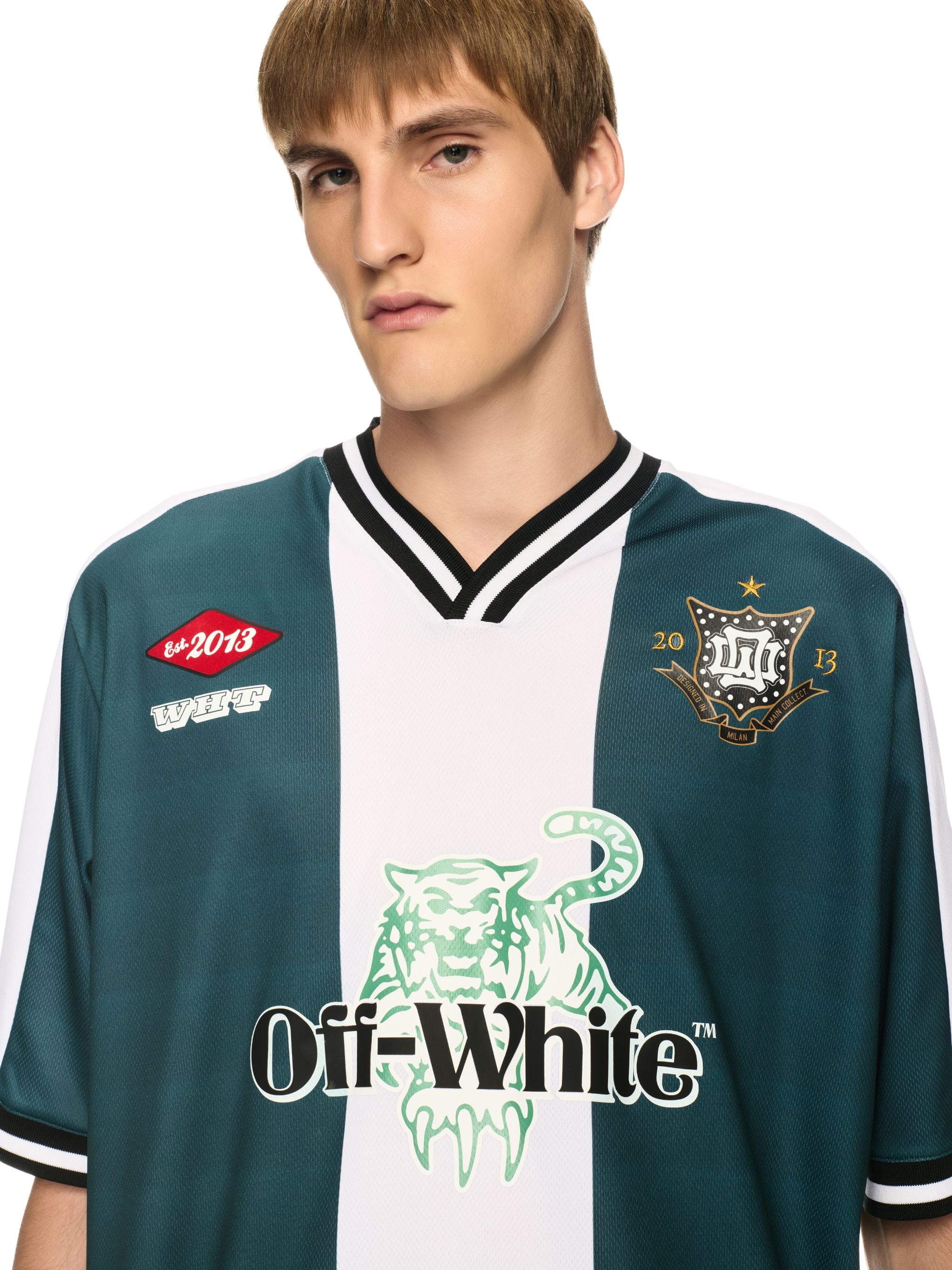 Off-White Tiger 23 Soccer Ss Tee Green