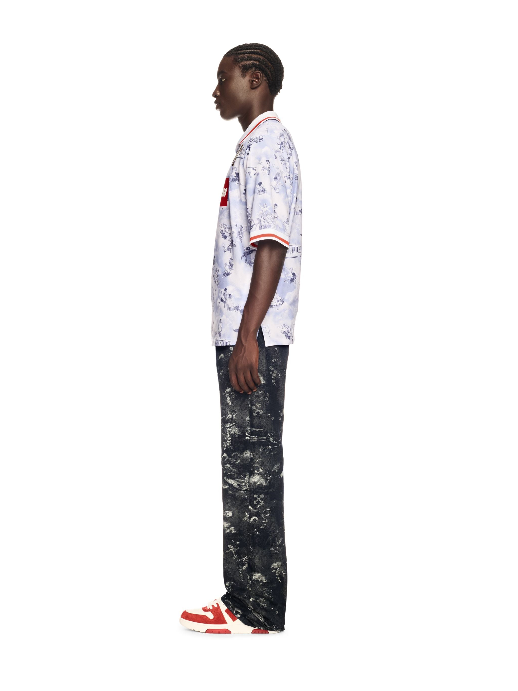 Off-White Fresco Soccer Ss Polo Purple