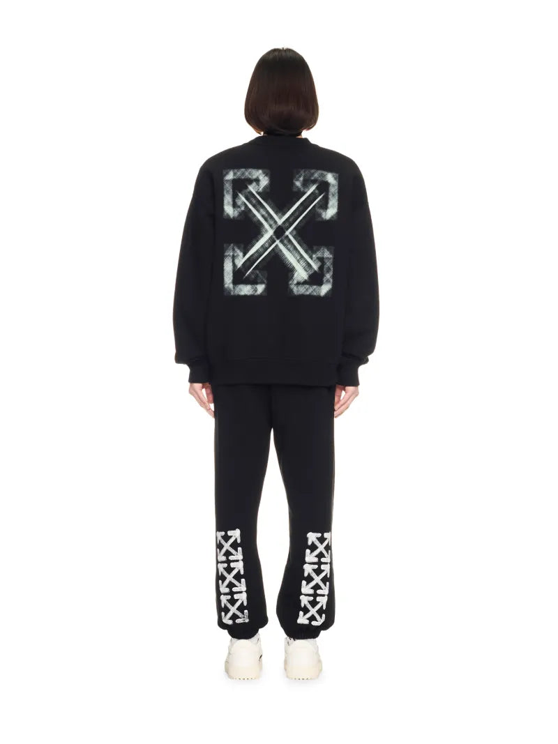 Off-White Vibe Arrow Skate Crewneck Black