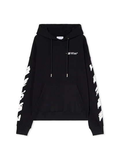 Off-White Ink Arrow Skate Hoodie Black Cream