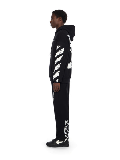 Off-White Ink Arrow Skate Hoodie Black Cream
